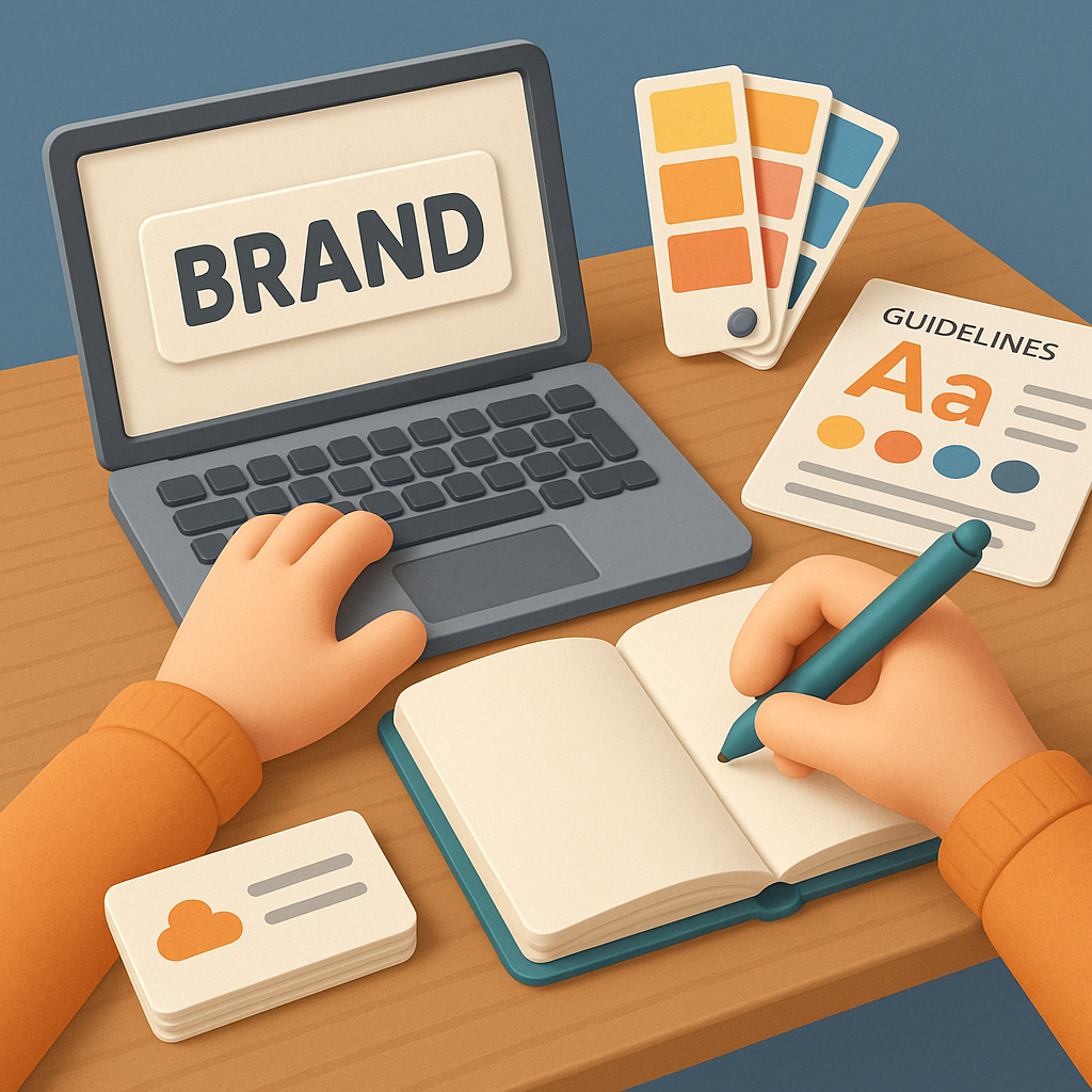 illustrated brand identity image